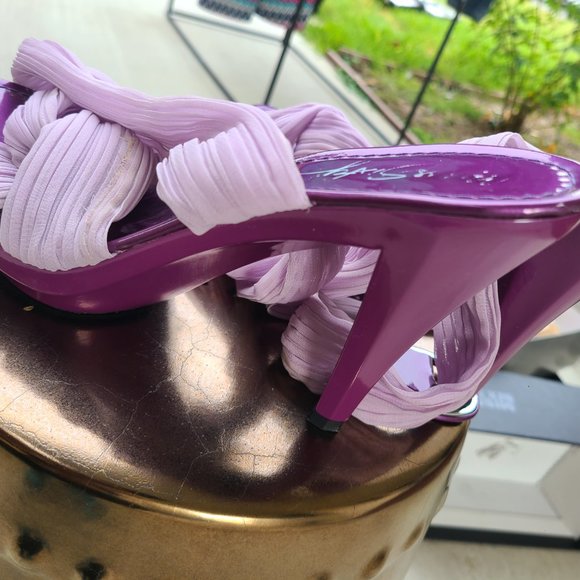 Miss Sixty Purple fabric heels - Picture 3 of 5